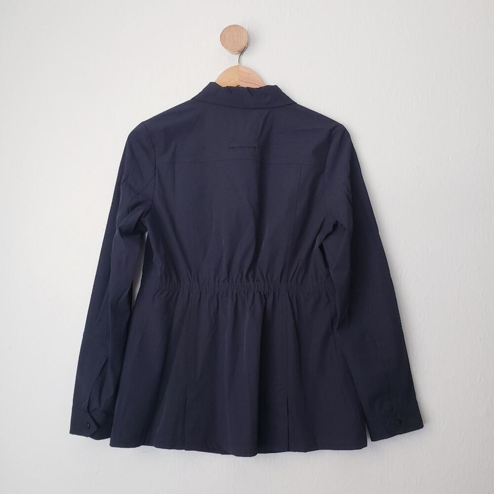 Sam Edelman Black Waterproof Lightweight Shirt-Jacket Shacket Rain Coat Small - Picture 6 of 12